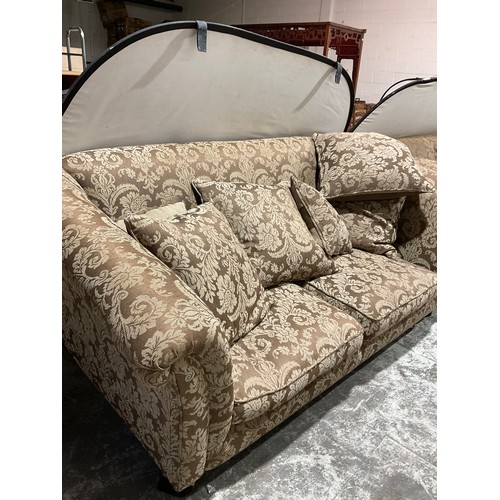 287 - LARGE MODERN UPHOLSTERED 2 SEATER SOFA WITH CUSHIONS A/F W 78