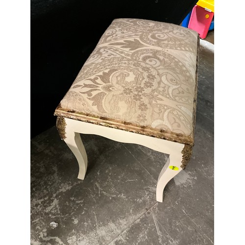 295 - TWO UPHOLSTERED BEDROOM STOOLS