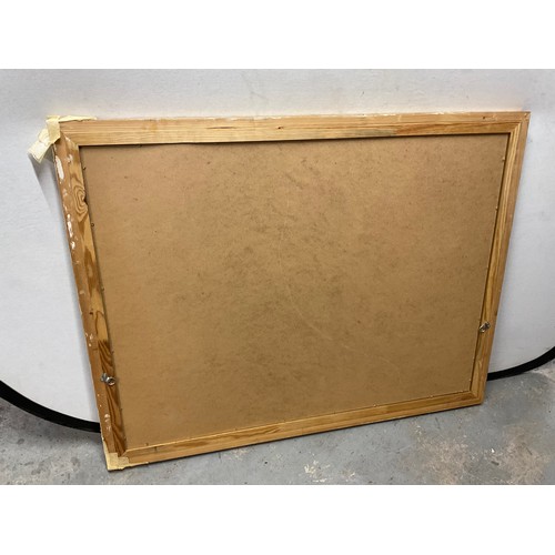 453 - LARGE MODERN GILT FRAMED BEVELLED EDGE MIRROR 44