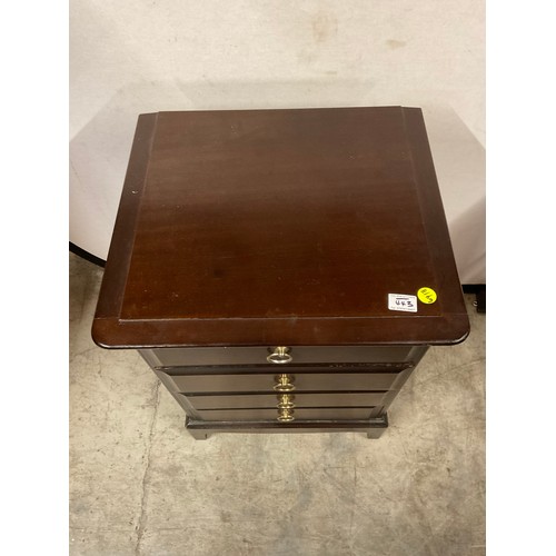 443 - STAG MAHOAGNY FOUR DRAWER BEDSIDE CHEST W21