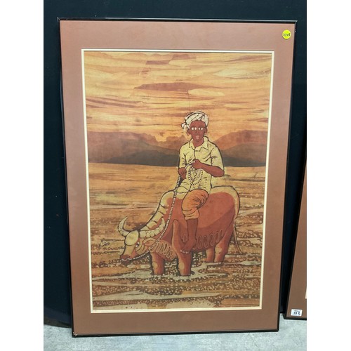 383 - PAIR OF MODERN WALL PRINTS  OF BUFFALOS 28