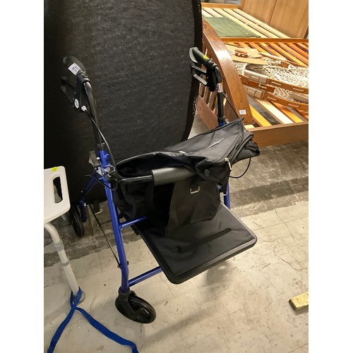 310 - BATH SEAT, MOBILITY WALKER, ZIMMER FRAME AND TROLLEY