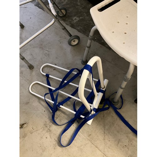 310 - BATH SEAT, MOBILITY WALKER, ZIMMER FRAME AND TROLLEY