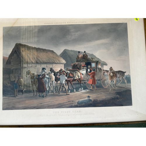 392 - SET OF SIX STAGE COACH  ANTIQUE FRAMED PRINTS A/F 39