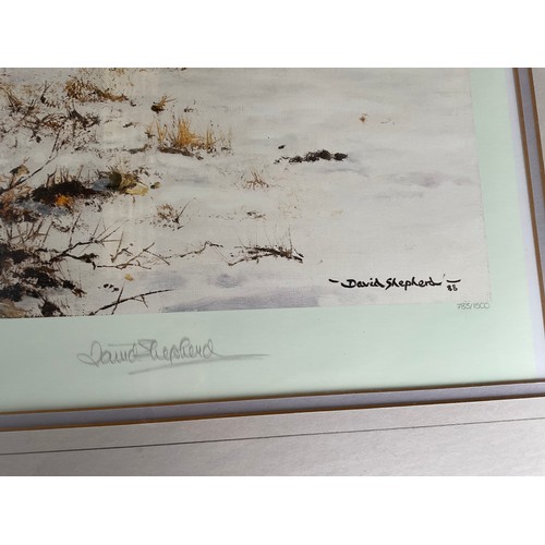 400 - SEVEN VARIOUS MODERN FRAMED LIMITED EDITION PICTURES OF ANIMALS BY DAVID SHEPHERD