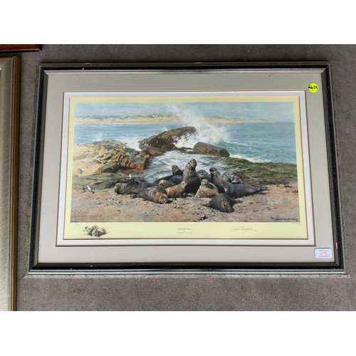 400 - SEVEN VARIOUS MODERN FRAMED LIMITED EDITION PICTURES OF ANIMALS BY DAVID SHEPHERD