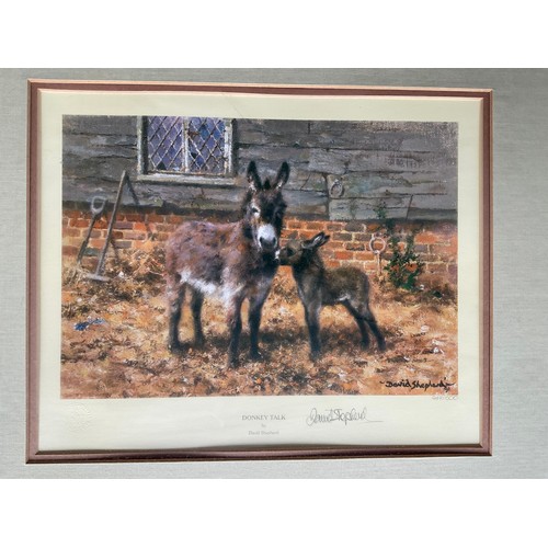 400 - SEVEN VARIOUS MODERN FRAMED LIMITED EDITION PICTURES OF ANIMALS BY DAVID SHEPHERD