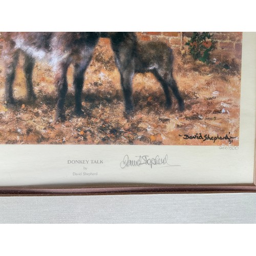 400 - SEVEN VARIOUS MODERN FRAMED LIMITED EDITION PICTURES OF ANIMALS BY DAVID SHEPHERD