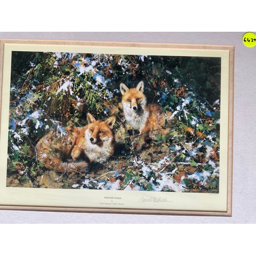 400 - SEVEN VARIOUS MODERN FRAMED LIMITED EDITION PICTURES OF ANIMALS BY DAVID SHEPHERD