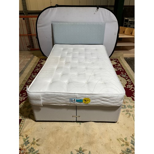 318 - MODERN 4FT DOUBLE BED WITH MATTRESS L 76