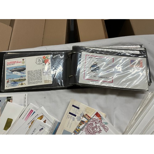 119 - COLLECTION OF STAMP FIRST AID COVERS OVER 200 PACKS PLUS ALBUM