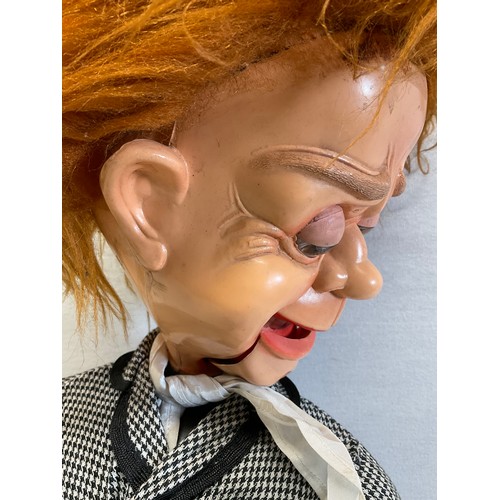 7 - VINTAGE VENTRILOQUIST DUMMY WITH MOVING MOUTH, EYES DONT MOVE,SLIGHT DAMAGE TO PLASTIC FEET AND SHOU... 