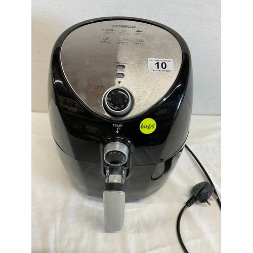 10 - TOWER AIR FRYER WITH AIRFRYER COOKBOOK