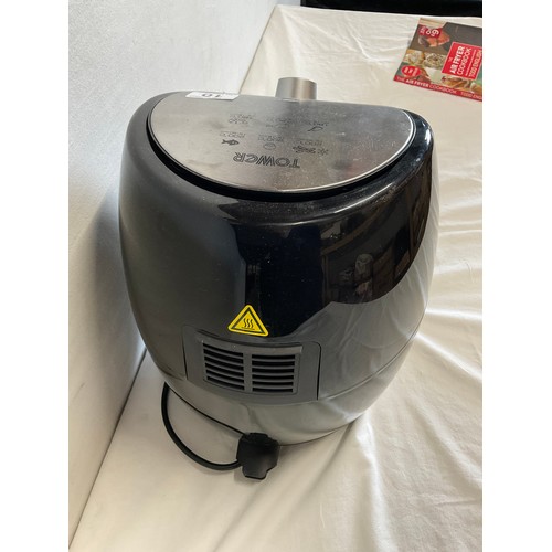 10 - TOWER AIR FRYER WITH AIRFRYER COOKBOOK