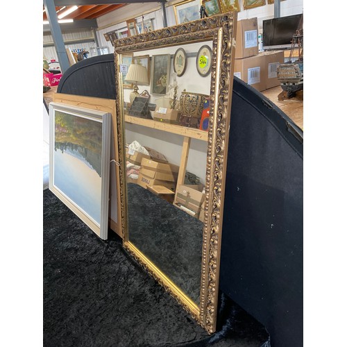 11 - TWO FRAMED OIL PICTURES OF LANDSCAPES, TAPESTRY PICTURE AND ONE OTHER LARGEST 22