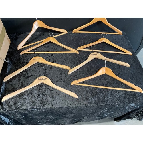 18 - LARGE QUANTITY OF VINTAGE WOODEN CLOTHES HANGERS