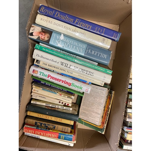 19 - TWO BOXES OF BOOKS TO INCLUDE NATURE AND GARDENING EXAMPLES ETC