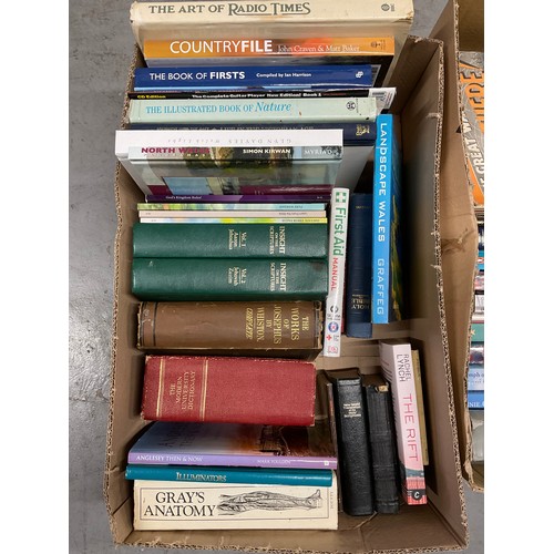 37 - TWO BOXES OF BOOKS TO INCLUDE NATURE ETC