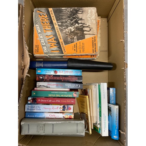 37 - TWO BOXES OF BOOKS TO INCLUDE NATURE ETC