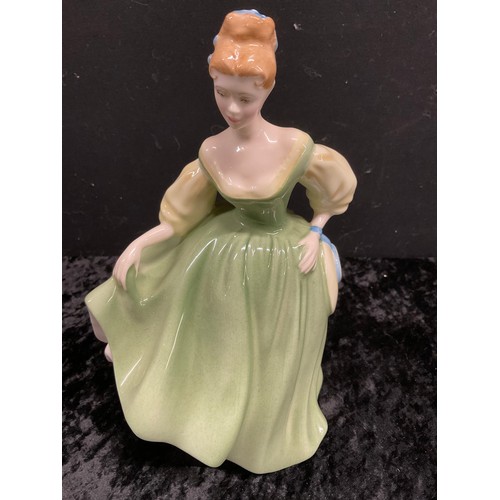 101 - FIVE ROYAL DOULTON FIGURINES TO INCLUDE ELAINE FAIR LADY DIANA ELIZABETH AND SOUTHERN BELLE