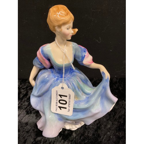 101 - FIVE ROYAL DOULTON FIGURINES TO INCLUDE ELAINE FAIR LADY DIANA ELIZABETH AND SOUTHERN BELLE