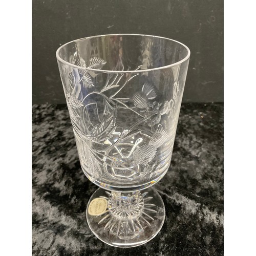 107 - ROYAL DOULTON CRYSTAL SILVER JUBILEE 1997 GOBLET