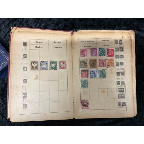 110 - TWO ALBUMS OF USED POSTAGE STAMPS AROUND THE WORLD