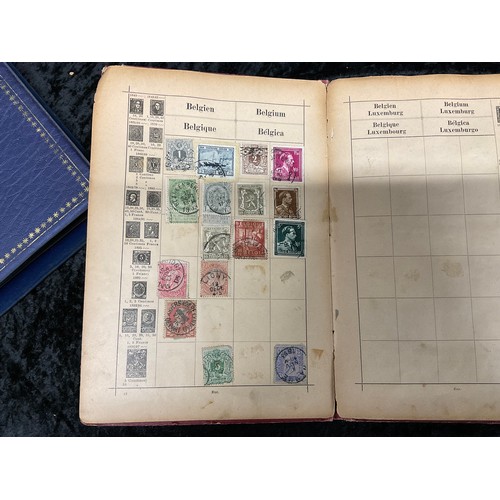 110 - TWO ALBUMS OF USED POSTAGE STAMPS AROUND THE WORLD