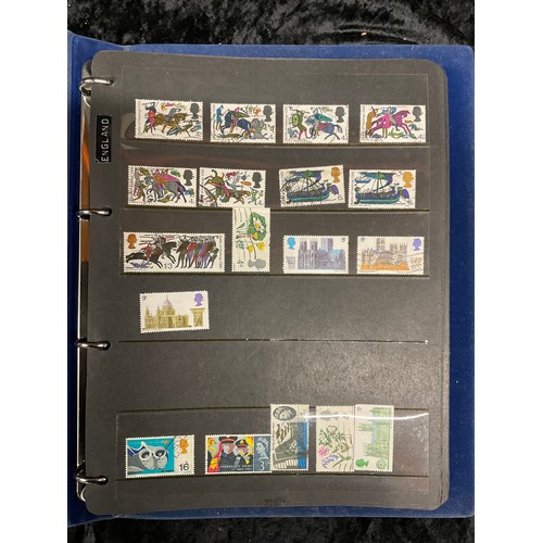 110 - TWO ALBUMS OF USED POSTAGE STAMPS AROUND THE WORLD