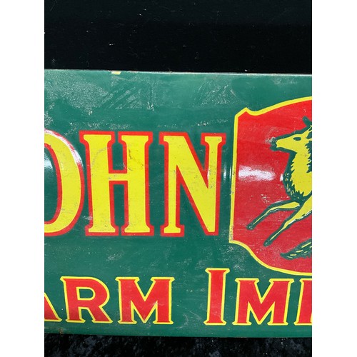 126 - REPRODUCTION JOHN DEERE ENAMEL ADVERTISING SIGN 36