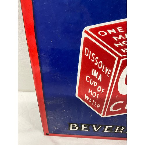 127 - REPRODUCTION OXO CUBE ADVERTISING ENAMEL SIGN 12