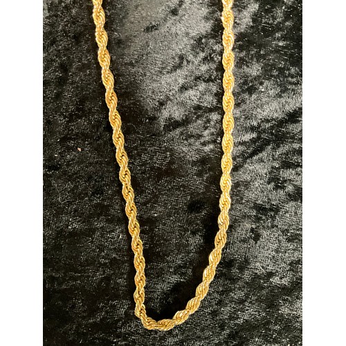 135 - TWO GOLD PLATED NECKLACES