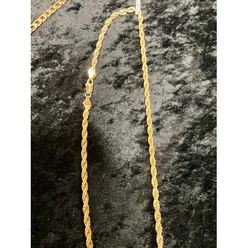 135 - TWO GOLD PLATED NECKLACES