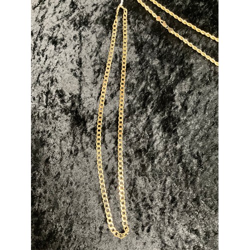 135 - TWO GOLD PLATED NECKLACES