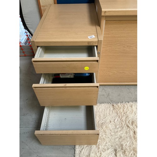 399 - MODERN THREE DRAWER FILING CABINET W37