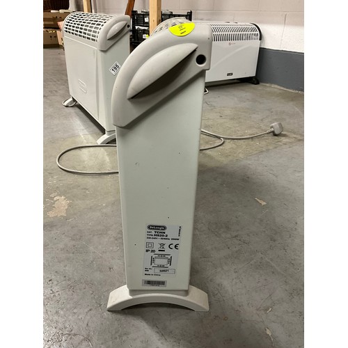 195 - TWO  FLOOR STANDING DELONGHI FLOOR HEATERS W24