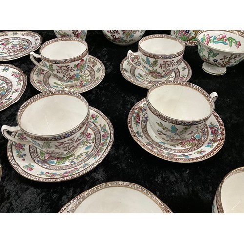 196 - QUANTITY OF INDIAN TREECHINA TO INCLUDE  TEA SET WITH PLATES CREAM JUG SAUCERS TEA CUPS ETC