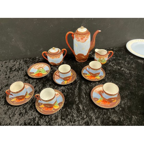 197 - QUANTITY OF CERAMICS TO INCLUDE WEDGWOOD CLEMENTINE PATTERN DISHES WEDGWOOD FALLOW DEER SOUP JUGS  E... 