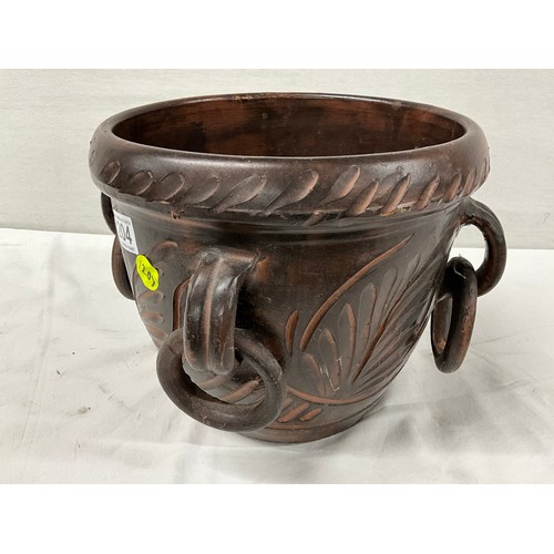 204 - CERAMIC INDOOR PLANT POT H10