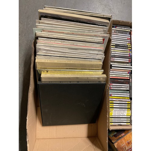 215 - QUANTITY OF BOXED LPS RECORDED CDS AND BOXED DVD FILMS INCLUDING LORD OF RINGS