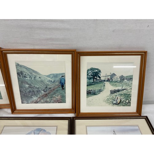 218 - LARGE QUANTITY OF WATERCOLORS AND PRINTS DEPICTING MAINLY BUILDINGS COUNTRYSCENES INCLUDING ALL SAIN... 