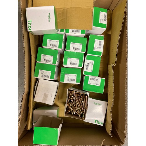 231 - THREE LARGE BOXES OF WASHERLESS STEEL TO STEEL SCREWS OF VARIOUS SIZES