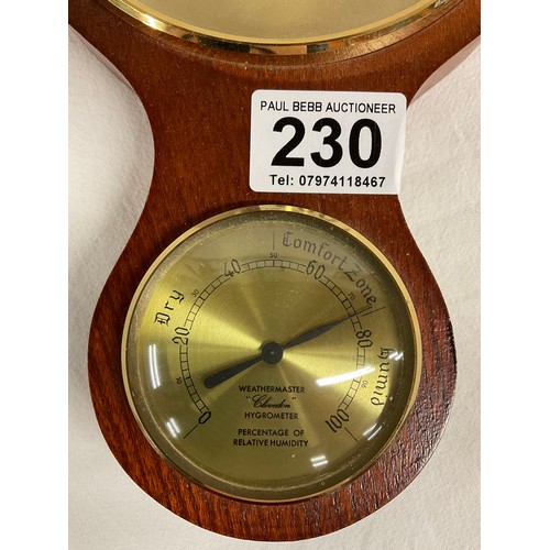 230 - MODERN BANJO BAROMETER - HEIGHT 22”