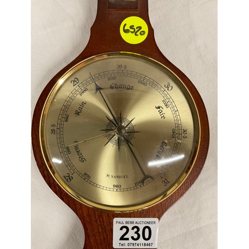 230 - MODERN BANJO BAROMETER - HEIGHT 22”