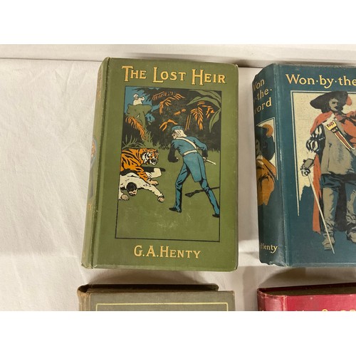 244 - 21 HARDBACK FIRST EDITION 19TH CENTURY G A HENTY  BOOKS DESCRIPTION AND DATE AS PER IMAGE