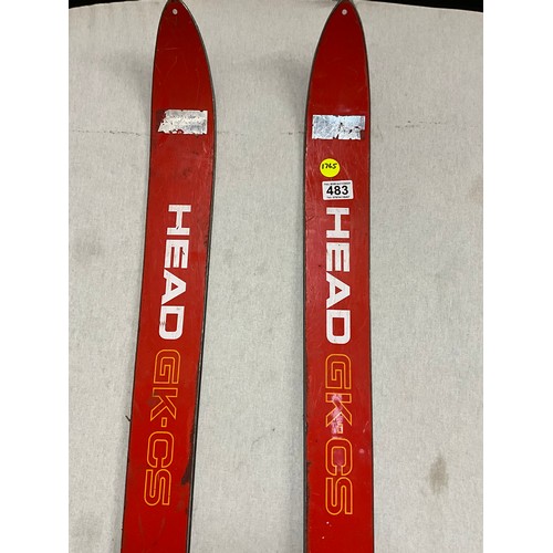 483 - PAIR OF VINTAGE  HEAD GK-CS SKIS