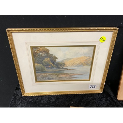 263 - 3 FRAMED WATERCOLORS