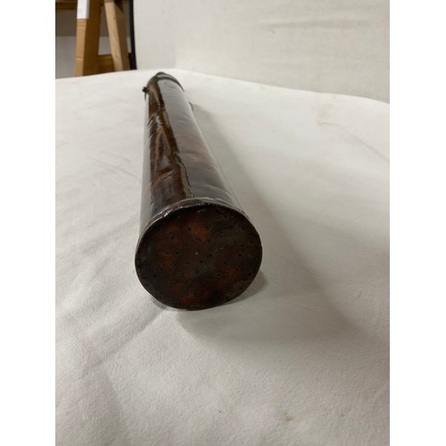 260 - WOODEN AND COPPER ANTIQUE DUST EXPELLER