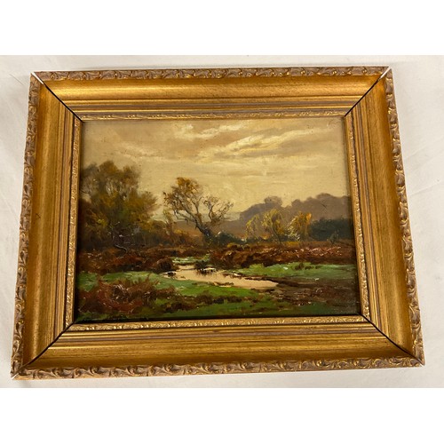 271 - TWO MODERN FRAMED OIL PAINTINGS DEPICTING WOODLAND SCENES