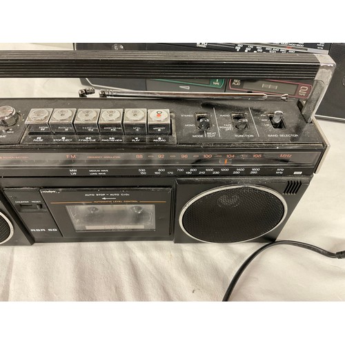 274 - SHARP TWIN CASSETTE RECORDER ALONG WITH ROBERTS SINGLE CASSETTE RECORDER - only 1 lead